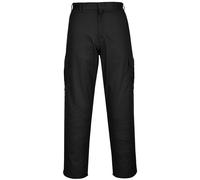 Portwest Men's Combat Work Trousers in Black | Size: 36R Portwest Black 36R