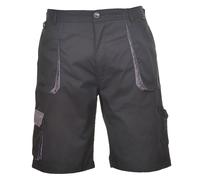Portwest Men's Contrast Workwear Shorts in Black | Size: Large Portwest Black L