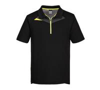 Portwest Men's DX4 Polo Shirt in Black | Size: Medium Portwest Black M