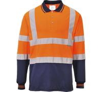 Portwest Two-Tone Long Sleeved Polo