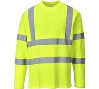 Portwest Hi Vis Comfort cotton Tee Shirt Long Sleeves RIS 3279 S278