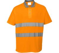 (Orange, S) Portwest Cotton Comfort Polo