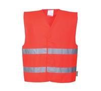 Portwest Men's Hi-vis Two Band Vest APPAREL (pack of 1)