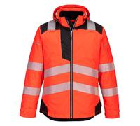 Portwest Men's Hi Vis Winter Jacket PW3 Waterproof Outdoor Quilt Lined Coat T400