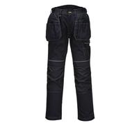 Portwest Men's Holster Stretch Cargo Trousers in Black | Size: 36R Portwest Black 36R