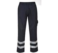 Portwest Men's Iona Safety Workwear Trousers in Dark Navy | Size: Large Portwest Dark Navy L
