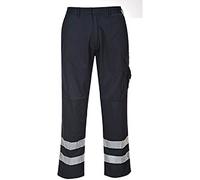 Portwest Men's Iona Safety Workwear Trousers in Dark Navy | Size: Medium Portwest Dark Navy M