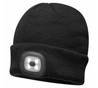 Portwest Mens Led Head Light Beanie Black (One Size)