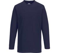 Portwest Mens Long Sleeve T Shirt Navy S
