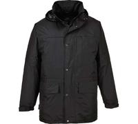 Portwest Mens Oban Fleece Lined Waterproof Jacket Black L
