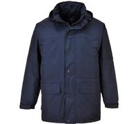 Portwest Mens Oban Fleece Lined Waterproof Jacket Navy 2XL