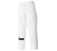 Portwest Men's Painting Work Trousers in White | Size: 2XL Portwest White 2XL