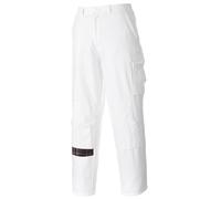 Portwest Men's Painting Work Trousers in White | Size: XL Portwest White XL