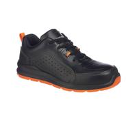 Portwest Mens Perforated Leather Compositelite Safety Trainers