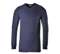 Portwest Men's Polyester Cotton Thermal Base Layer {PW141} - Navy Blue - 42/44"