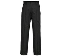 Portwest 2885 Preston Trousers Sewn in Front Centre Seam Button Closure | Navy, 44 Waist, UPF 40+, Tall Leg, Cotton Polyester, 2 Side Pockets, Durable, Belt Loops, Zip Fly, One Hip Pocket, Workwear