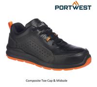 PORTWEST MENS SAFETY TRAINERS LIGHTWEIGHT COMPOSITE TOE CAP MIDSOLE WORK BOOT SZ
