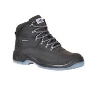 Portwest Men's Steelite Leather Safety Boots in Black | Size: 8 Portwest Black 8