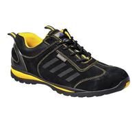 Portwest Mens Steelite Lusum S1P Hro Suede Safety Shoes Black/yellow (6 Uk)