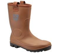 Portwest Men's Neptune Rigger Boots - S5 CI Waterproof - Brown Size 9