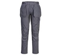 Portwest Men's Stretch Holster Pocket Slim Work Trousers in Grey | Size: 44R Portwest Grey 44R