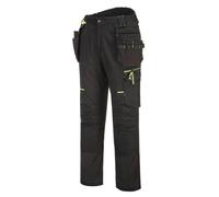 Portwest Men's Stretch Holster Pocket Work Trousers in Black | Size: 38R Portwest Black 38R