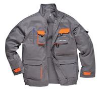 Portwest Mens Work Jacket Texo Contrast Heavy Duty Coat 12 Pockets Workwear JKT