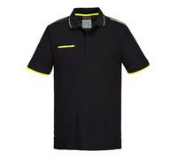 Portwest Men's WX3 Polo Shirt in Black | Size: Small Portwest Black S