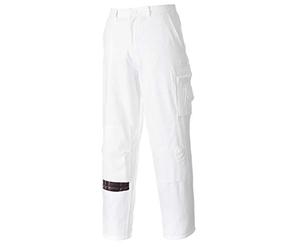 Portwest Men's Xx09-pw-s817whrxs Work Utility Pants, White, XS UK