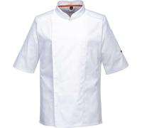 Portwest MeshAir Pro Short Sleeve Chefs Jacket White 3XL