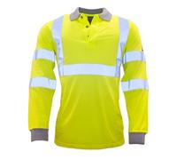 Portwest Modaflame Hi Visibility Polo Shirt Yellow Size: S Colour: Yel S