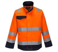 Portwest MV35ONRXL Modaflame RIS Jacket, X-Large, Orange/Navy