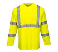 Portwest Modaflame Knit Hi-Vis FR Long Sleeve T-Shirt Flame Resistant FR96