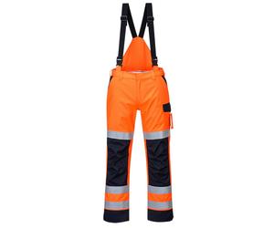 Portwest Modaflame Rain+ Hi-Vis Multi-Norm Contrast FR Trousers Waterproof MV71