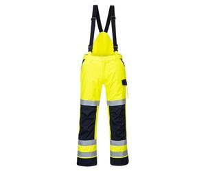 Portwest Modaflame Rain+ Hi-Vis Multi-Norm Contrast FR Trousers Waterproof MV71