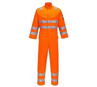 Portwest Modaflame RIS Orange Coverall, Color: HI-Vis Orange, Size: M, MV91ORRM