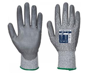Portwest MR Cut PU Palm Glove Grey 2XL Size: 2XL, Colour: Grey 2XL
