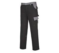 Portwest Munich Heavy Weight Trouser, Size: XS, Colour: Black, TX36BKRXS