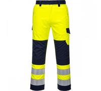 Portwest MV46 Hi-Vis Modaflame Trouser Yellow/Navy Size: 2XL Inside Le 2XL 31"