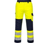 Portwest MV46 Hi Vis Modaflame Trousers Yellow / Navy 2XL 31"