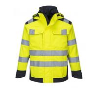 Portwest MV70 Modaflame Rain Multi Norm Flame Retardant Arc Jacket Yel M
