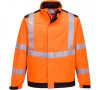 Portwest MV72 Modaflame Multi Norm Arc Softshell Jacket Orange/Navy Si S