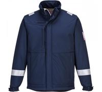 Portwest MV73 Modaflame Softshell Jacket Navy Size: 3XL Colour: Navy, 3XL