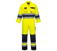 Portwest Nantes Hi Vis Overall Yellow / Navy S