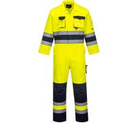 Portwest Texo Hi Visibility Coverall Yellow/Navy Size: L Colour: Yello L