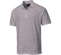 Portwest Naples Polo Shirt Heather Grey Size: L Colour: Heather Grey, L