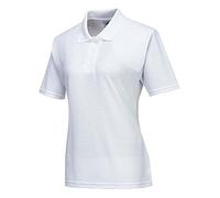 Portwest Naples Women's Polo Shirt, Size: M, Colour: White, B209WHRM