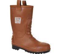 Portwest Neptune S5 CI Waterproof Rigger Safety Boots Tan Size 3