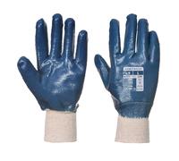 Portwest Nitrile Knitwrist Glove Navy Size: XL Colour: Navy, Hand Size XL