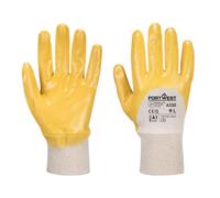 Portwest Nitrile Light Knitwrist, Color: Yellow, Size: XL, A330YERXL